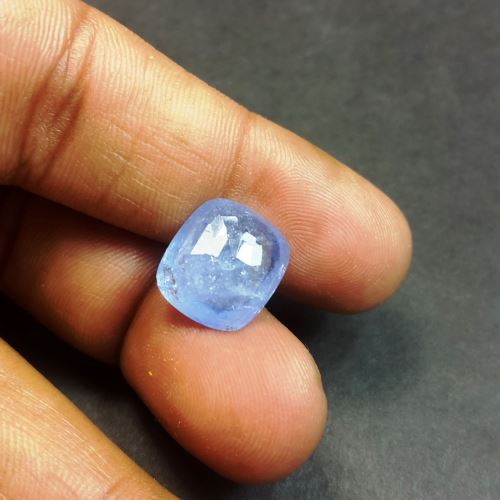 9.08 Carats Blue Sapphire  13.86 x 12.10 x 5.02 mm