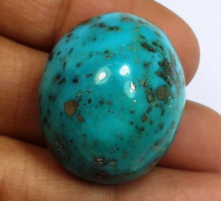 63.49 Carats Irani Natural Turquoise 25.67 x 21.87 x 14.98 mm