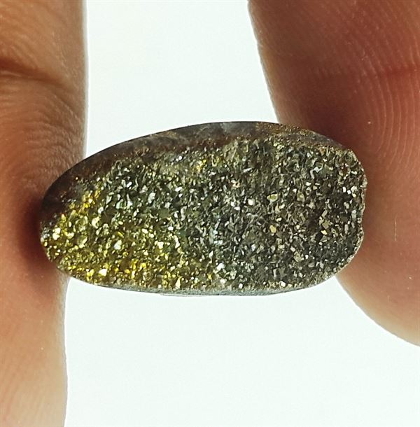 7.2 Carats Natural Spectro Pyrite Druzy 15.48 X 8.24 X 5.59 mm