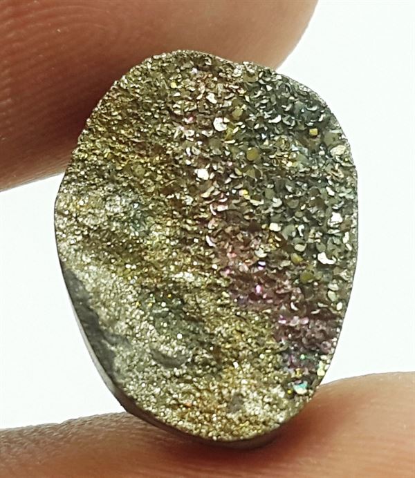 5.8 Carats Natural Spectro Pyrite Druzy 14.31 X 11.02 X 4.63 mm