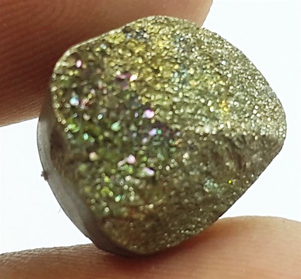 6.99 Carats Natural Spectro Pyrite Druzy 11.76 X 10.54 X 6.90 mm