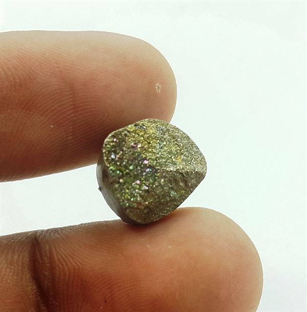 6.99 Carats Natural Spectro Pyrite Druzy 11.76 X 10.54 X 6.90 mm
