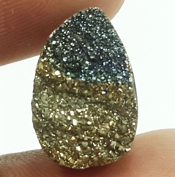 5.94 Carats Natural Spectro Pyrite Druzy 15.09 X 9.95 X 4.60 mm