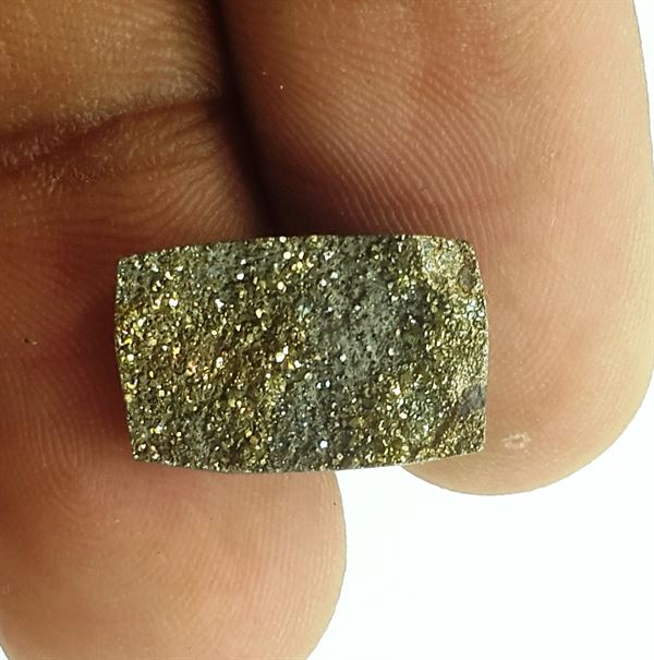 3.58 Carats Natural Spectro Pyrite Druzy 13.47 X 9.08 X 3.71 mm