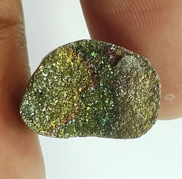 6.88 Carats Natural Spectro Pyrite Druzy 15.90 X 10.91 X 4.34 mm