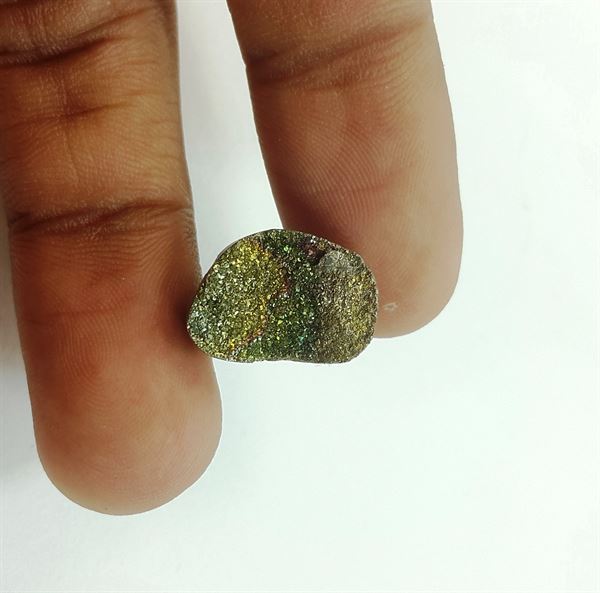 6.88 Carats Natural Spectro Pyrite Druzy 15.90 X 10.91 X 4.34 mm