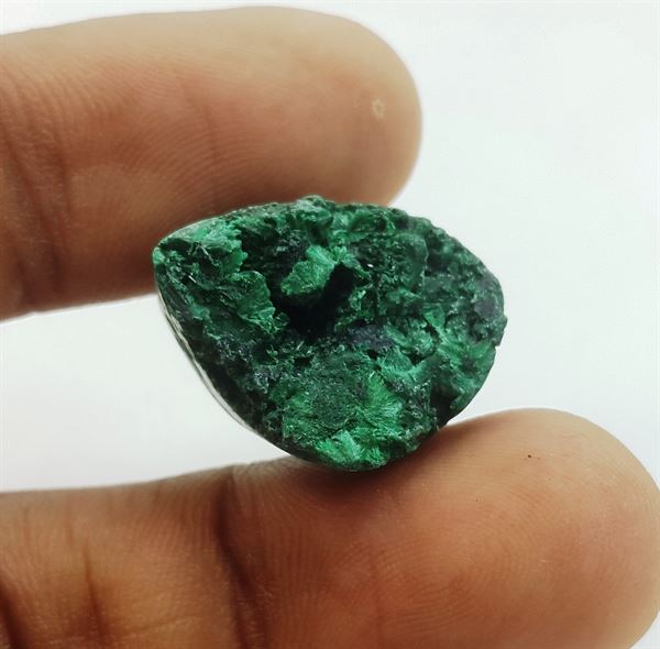 18.79 Carats Natural Atacamite 16.86 X 16.21 X 7.44 mm