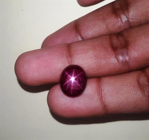 10.67 Carats African Star Ruby 13.30x11.08x6.34 mm