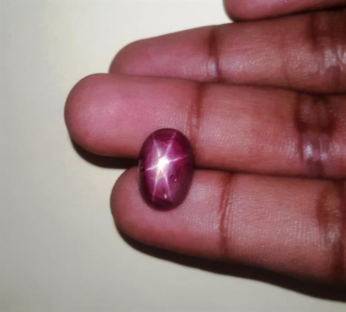 11.17 Carats African Star Ruby 14.81x9.93x6.82 mm