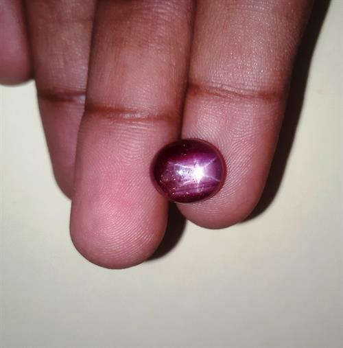 11.35 Carats African Star Ruby 11.10x10.01x8.63 mm