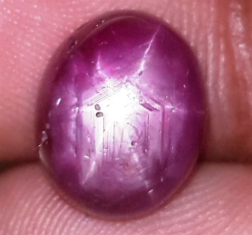 8.63 Carats African Star Ruby 11.47x6.69x6.95 mm