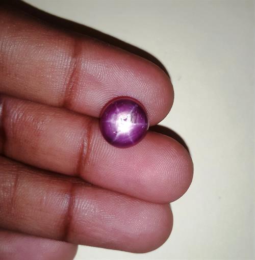 10.85 Carats African Star Ruby 10.53x10.19x8.46 mm