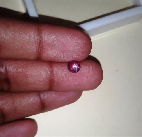 1.35 Carats African Star Ruby 5.73x5.66x3.62 mm