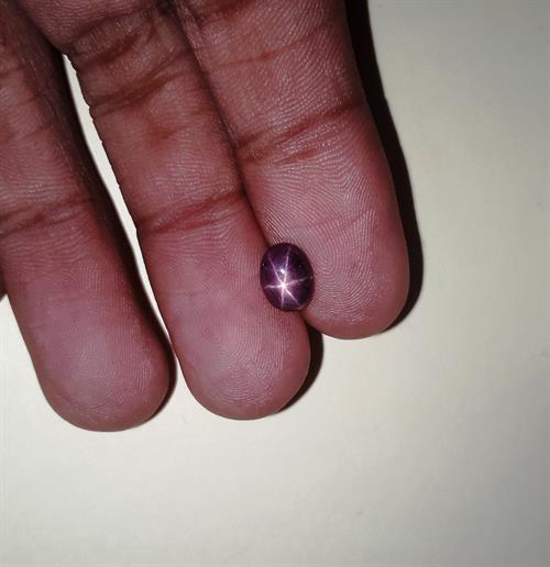 1.96 Carats African Star Ruby 7.86x5.91x3.77 mm