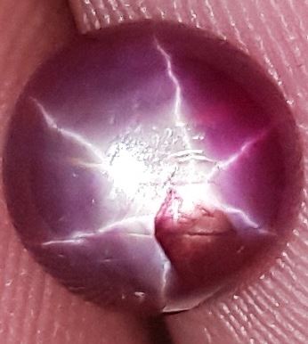 1.42 Carats African Star Ruby 6.68x6.48x2.93 mm