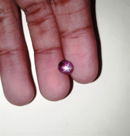 2.37 Carats African Star Ruby 7.04x6.12x4.28 mm