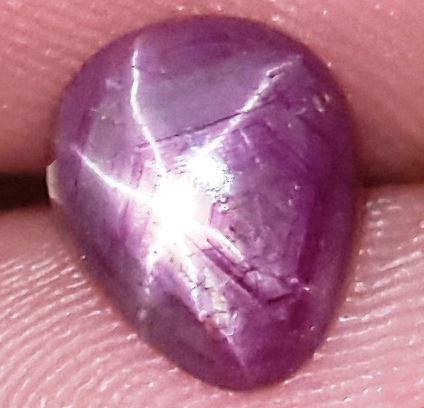 1.66 Carats African Star Ruby 7.77x6.55x3.11 mm