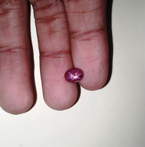 1.97 Carats African Star Ruby 8.21x6.06x3.57 mm