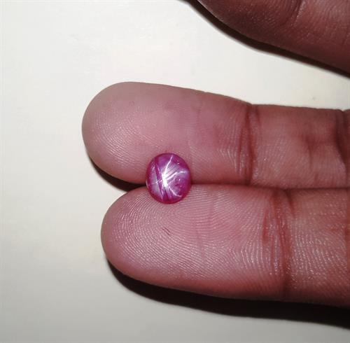 1.44 Carats African Star Ruby 7.27x6.41x2.70 mm