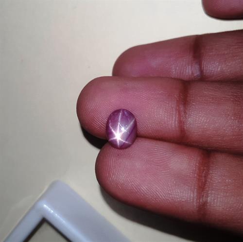 1.93 Carats African Star Ruby 8.57x6.88x2.83 mm