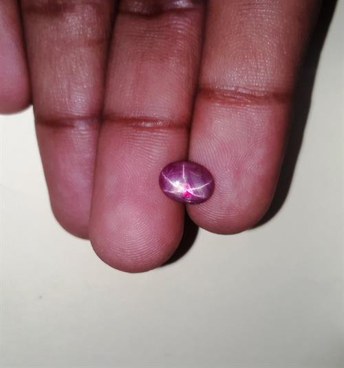 2.3 Carats African Star Ruby 8.75x6.69x3.34 mm