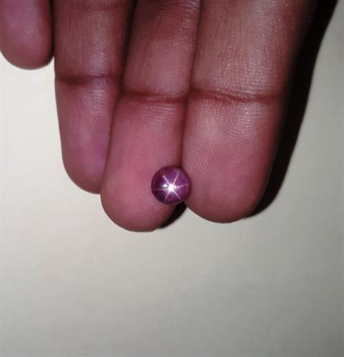 1.83 Carats African Star Ruby 6.68x6.78x3.67 mm